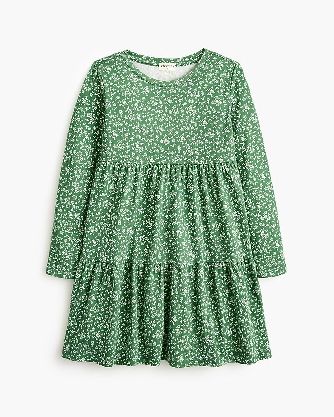 Girls' floral tiered knit dress | J.Crew Factory