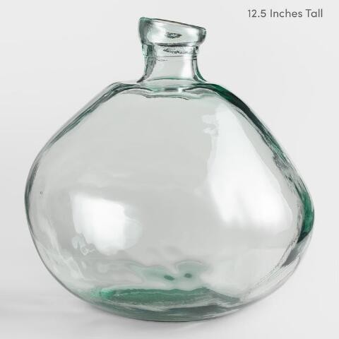 Barcelona Clear Recycled Glass Vase | World Market