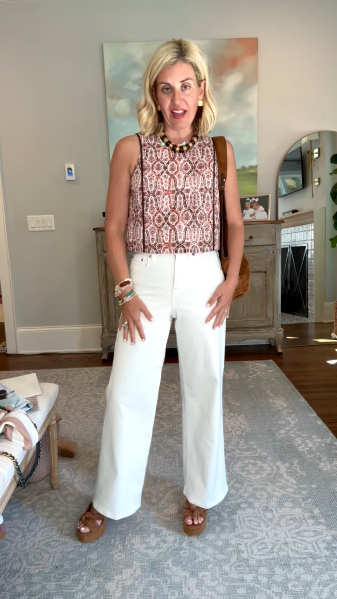 The ecru Spanx jeans are just perfection! Styling them all the ways. 
Top - xs
Jeans - xs petite 
Heels - 8 tts 

*code Catherine20 at Allie + Bess

#LTKdayinmylife #LTKootd #LTKmomlife