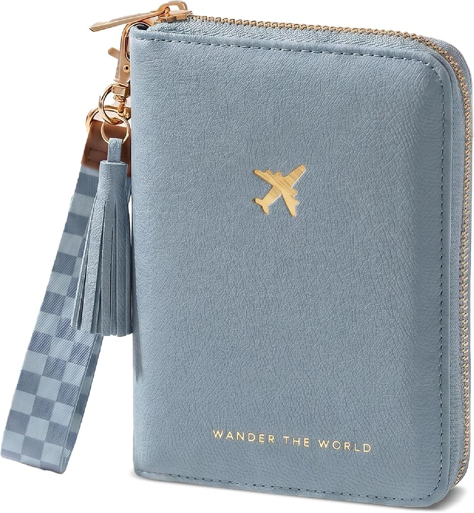 Beautiful Passport Holder And Travel Wallet with Wristlet Strap - All-in-One Organizer for Women ... | Amazon (US)