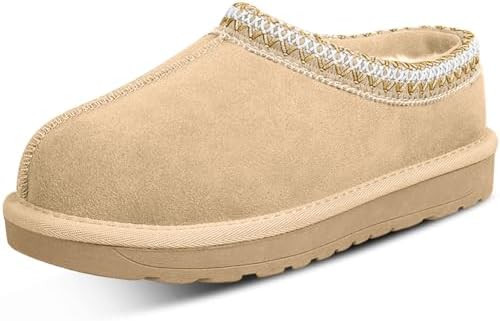 Women's Slippers Platform Mini Boots For Women Suede Leather Indoor/Outdoor Anti-Slip Slipper Com... | Amazon (US)