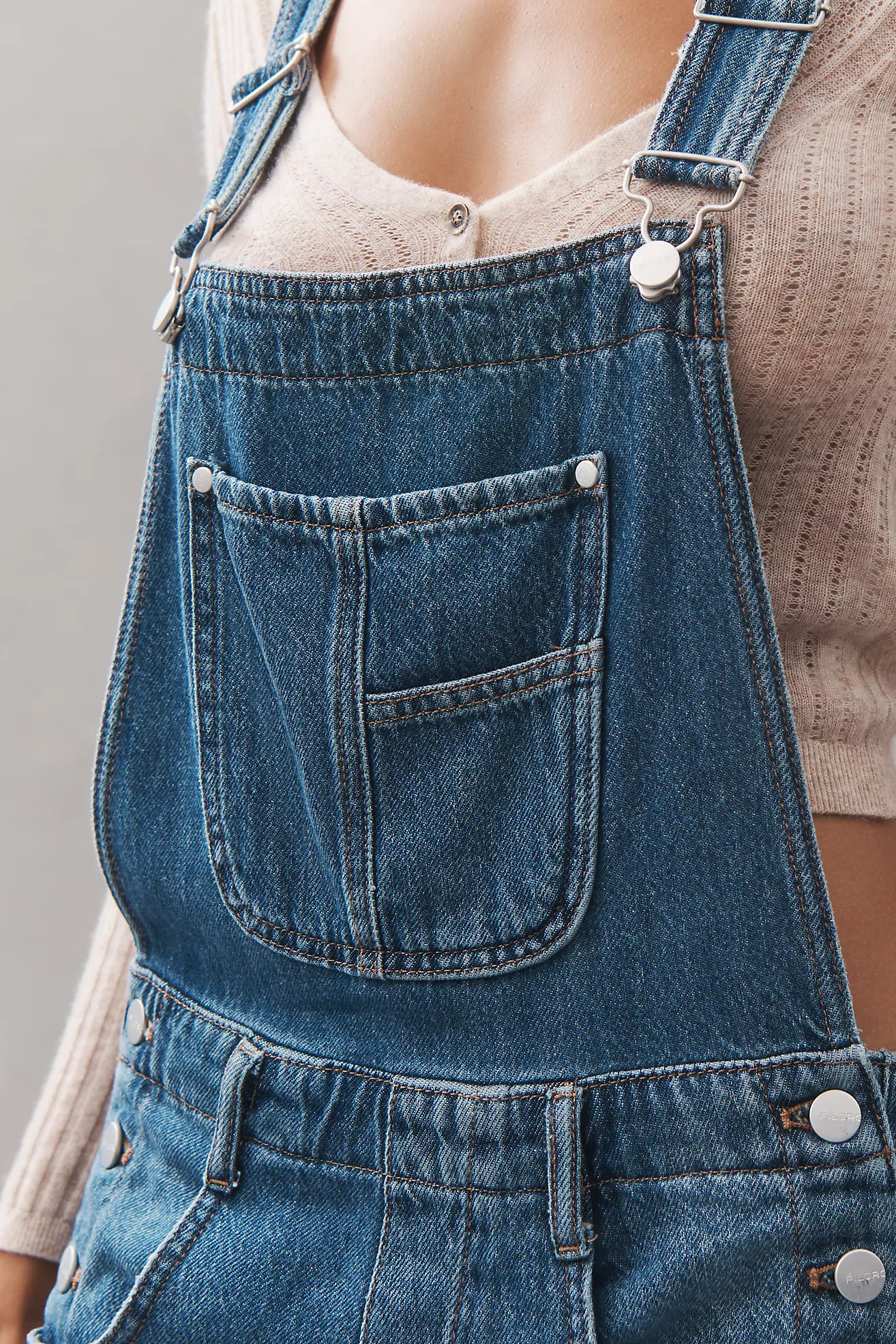 The Adi Denim Flare Overalls by Pilcro | Anthropologie (US)