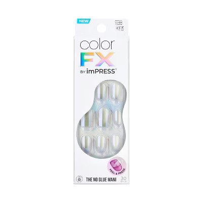 KISS Products colorFX by imPRESS Press-On Manicure Fake Nails - Short Squoval - Sour Love - 30ct | Target