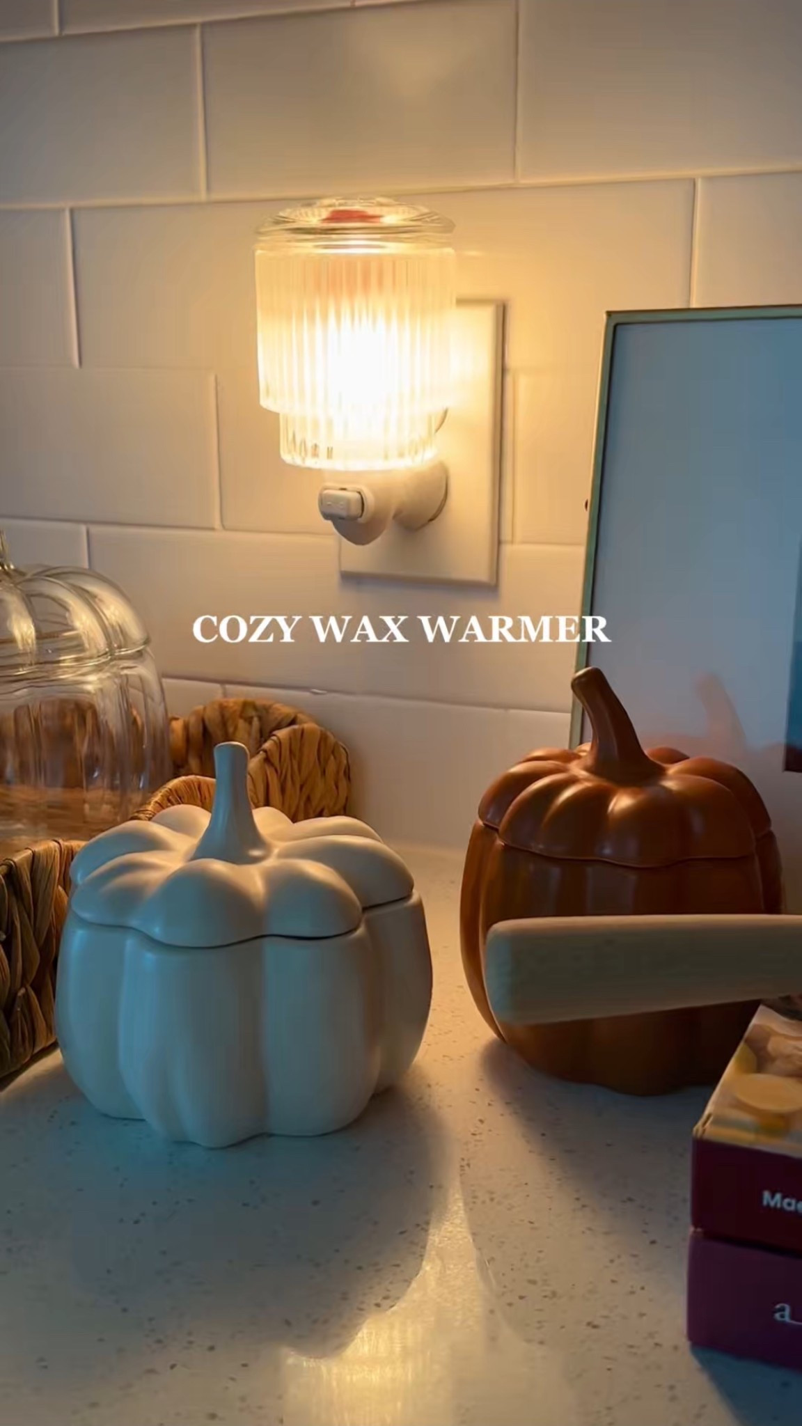 wax warmer, wax melts, glass pumpkin, pumpkin jar, fall kitchen decor, cozy decor, cozy home, cozy vibes, kitchen decor, 

#LTKFallSale #LTKSeasonal #LTKHome