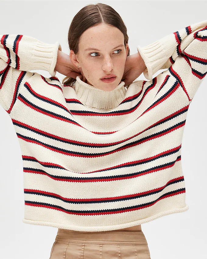 2025 Rollneck™ sweater in stripe | J. Crew US