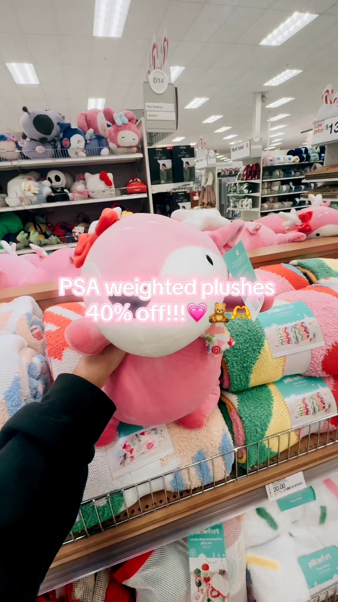 40% off weighted stuffies 💗🫶🧸 #target #weightedstuffies