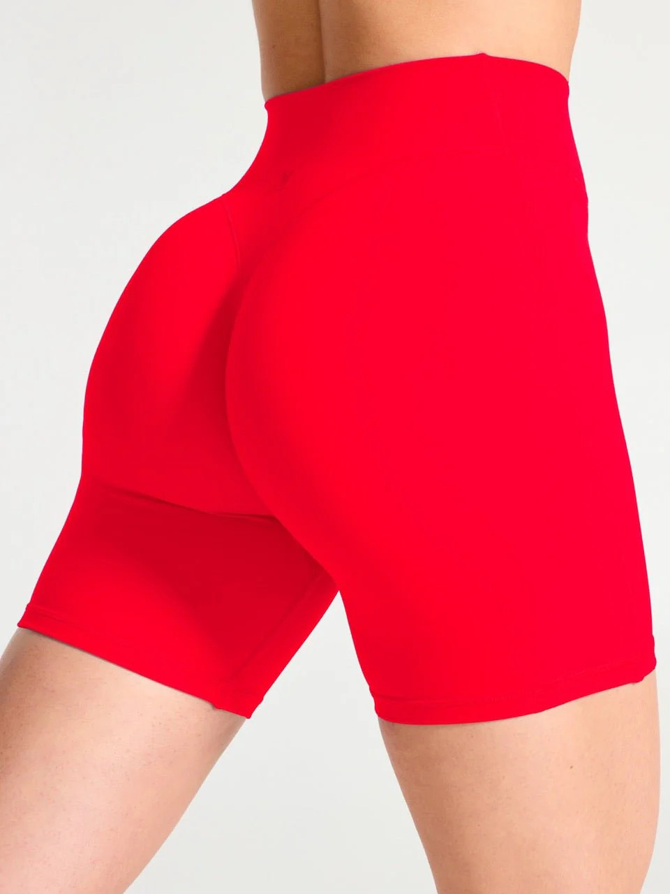 Aggressive Scrunch Short 7" - Salsa Red | Buffbunny