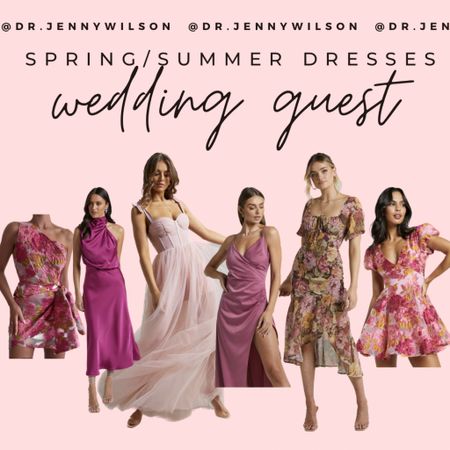 Wedding guest dresses for Spring/Summer! Love all the pinks and florals! 

#weddingguest #springdress #summerdress #formaldress #weddingguestdress 

#LTKSeasonal #LTKwedding #LTKstyletip