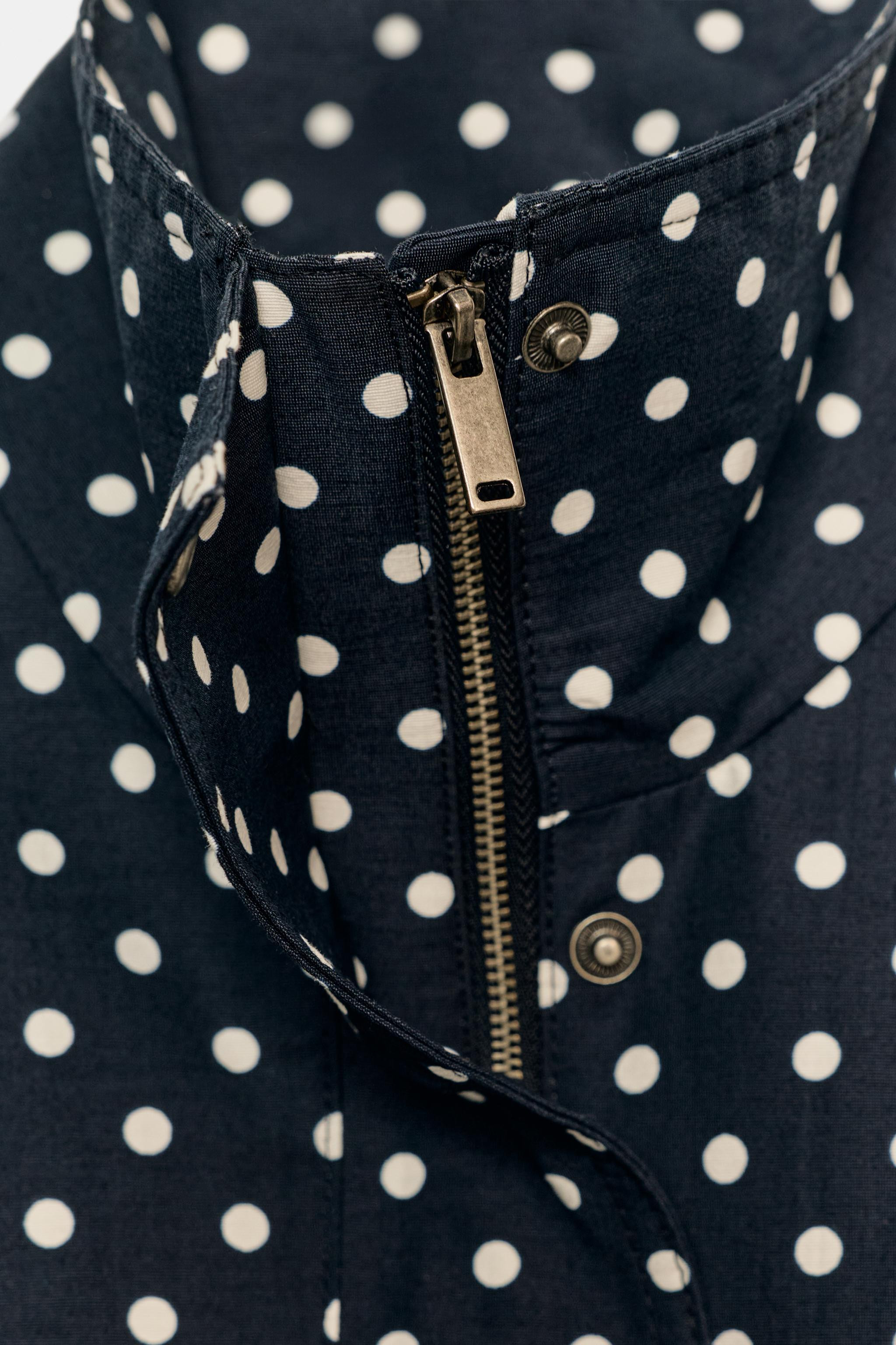 PUFFED POLKA DOT JACKET | Zara Canada
