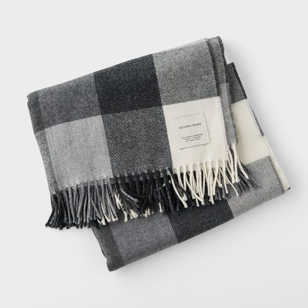 Lambswool Plaid Throw | Schoolhouse