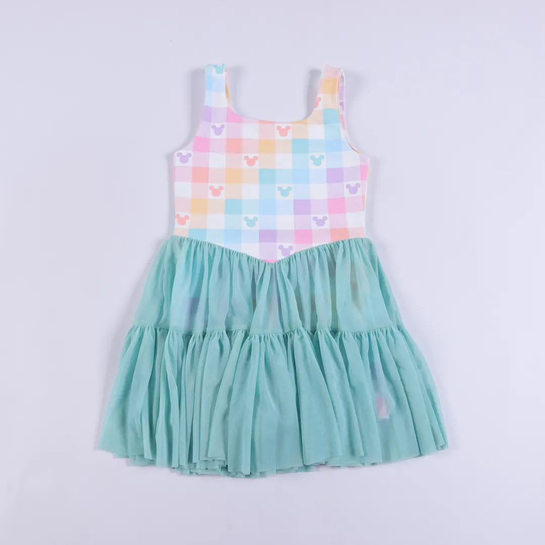 Magical Pastel Gingham Mesh Tutu Adult and Youth Active Dress | Magical Vacation Athletic Dress |... | Etsy (Global)