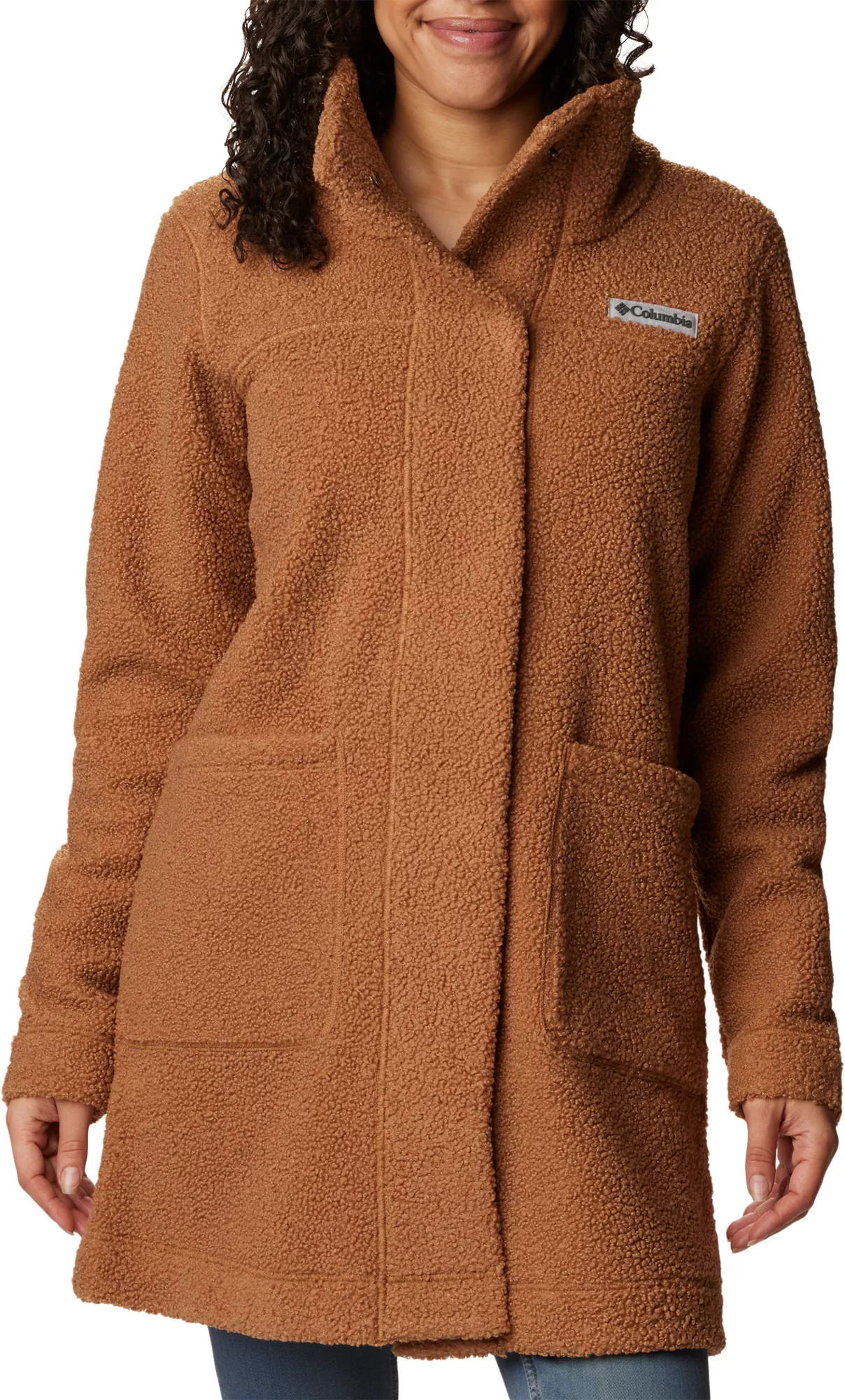 Columbia Women's Panorama Long Sherpa Jacket, XXL, Camel Brown | DICK'S Sporting Goods