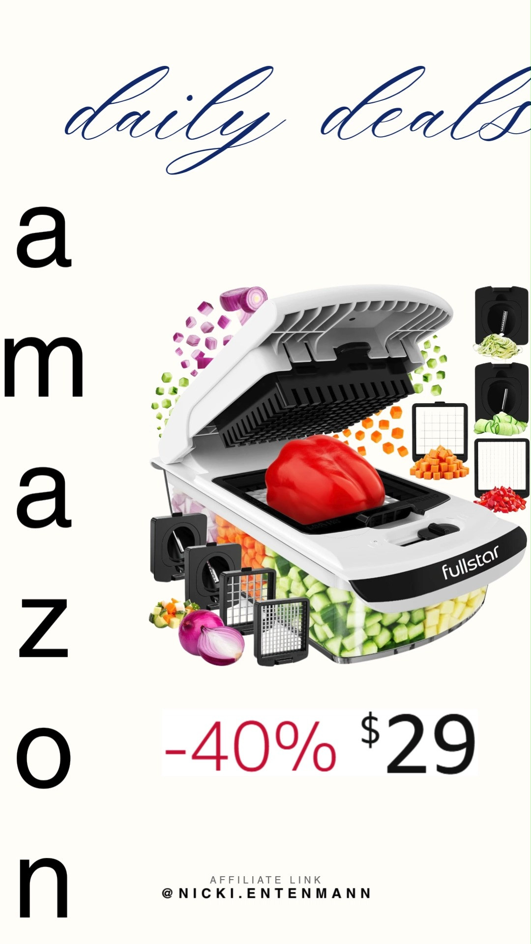This vegetable chopper and spiralizer makes meal prep quick and fun with sharp precision and versatile cuts. Healthy cooking feels easier while creativity shines in every dish. 🥕🍝✨  

#vegetablechopper #spiralizer #kitchen #cooking #foodprep #healthyrecipes #homecooking #kitchenessentials #mealprep #cookware 

 #LTKfoodie #LTKHome #LTKSaleAlert
