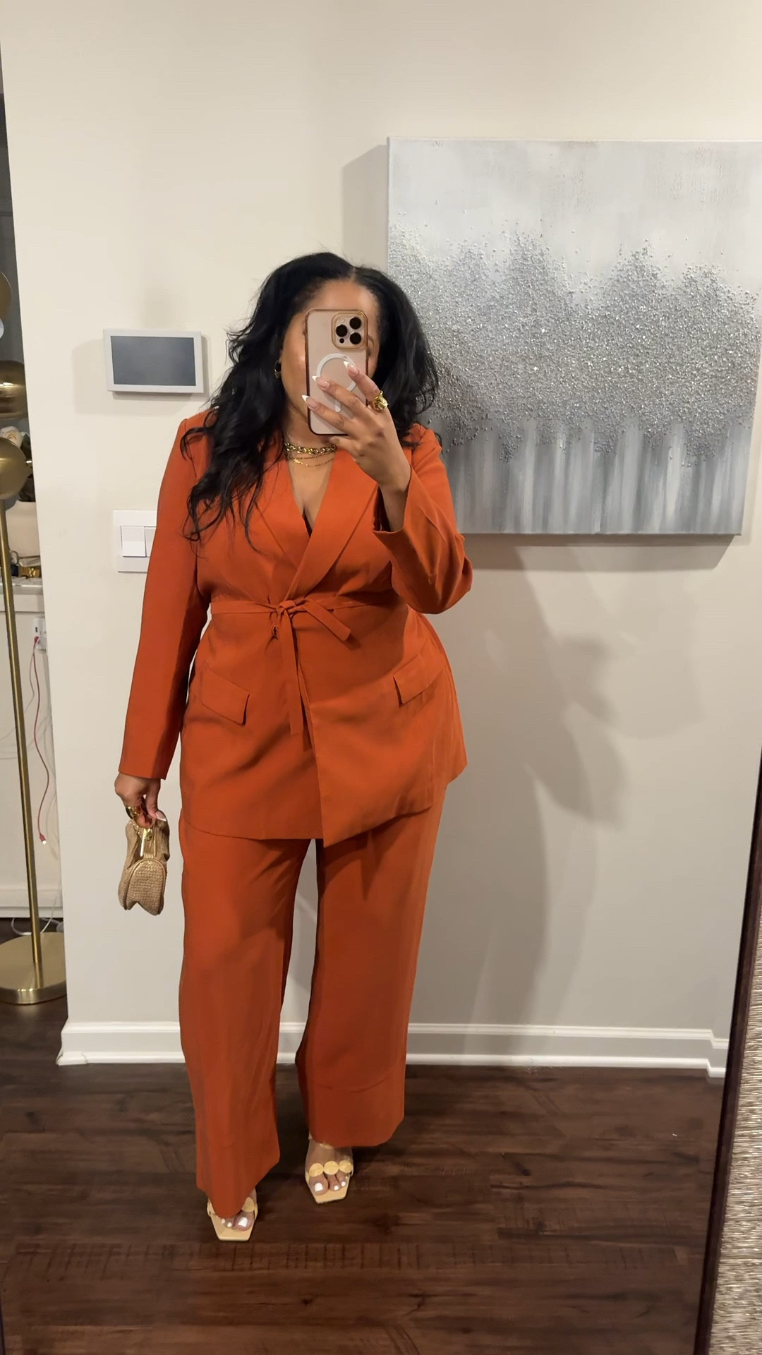 @Eloquii suiting for spring. Wearing a 14 in top and 16 in pants. Jewelry from baublebar. 

#LTKgrwm #LTKSpringSale #LTKPlusSize