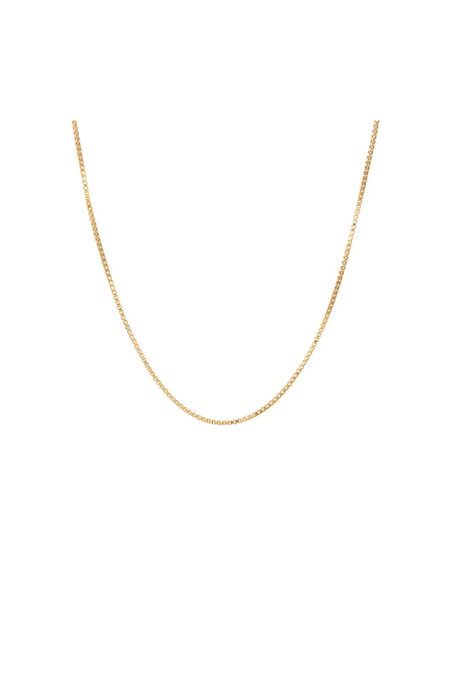 BY ADINA EDEN Solid Box Chain Necklace | Nordstrom | Nordstrom