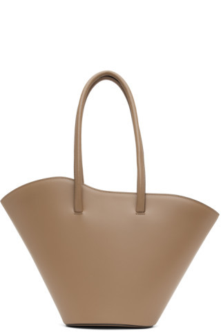 Taupe Tall Tulip Tote | SSENSE