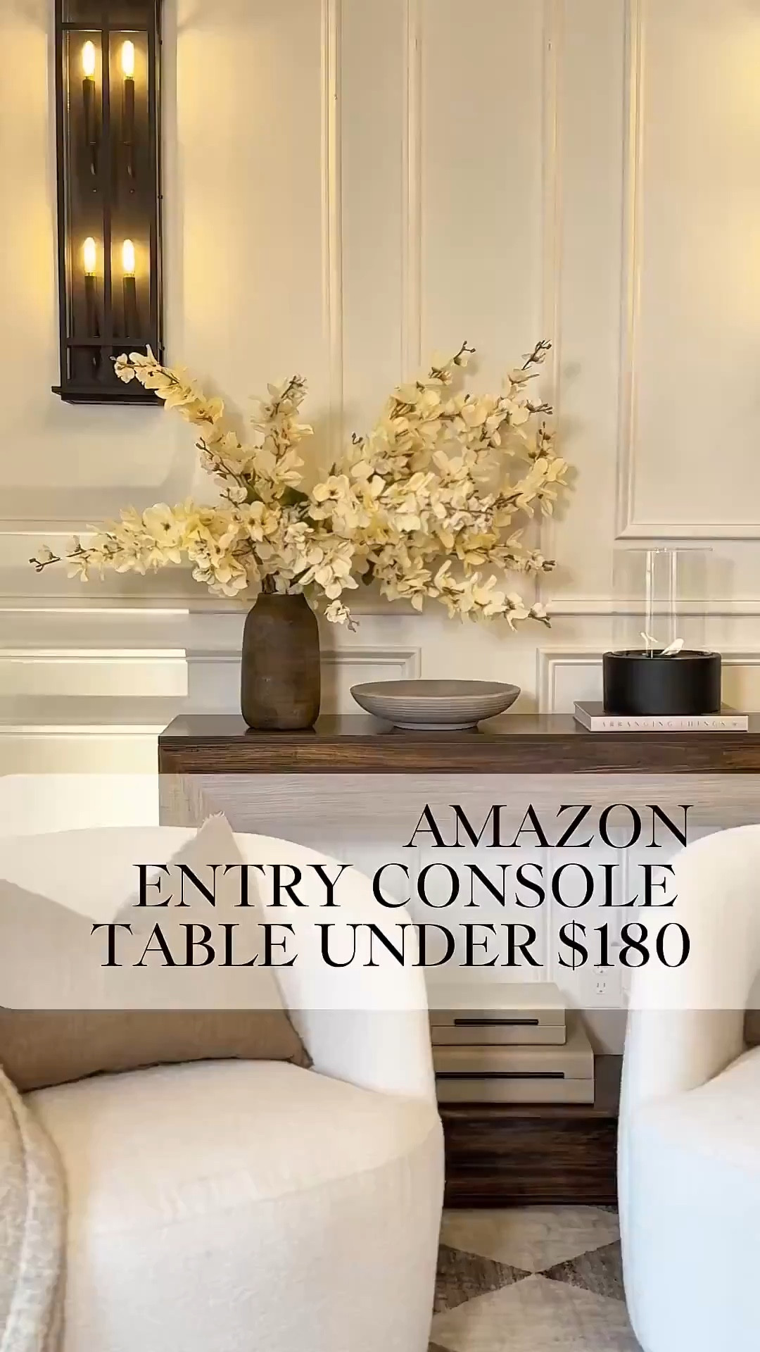 I can’t believe this modern entryway console table is under $180! It was just what I was looking for without the hefty price! I ended up ordering another one so I can put them side by side to create an even more luxurious look. Can’t wait to share it with you. 🤎

Amazon home finds
Entryway table
Amazon home
Affordable home finds

Summerthompsonstyles 

#LTKSaleAlert #LTKHome