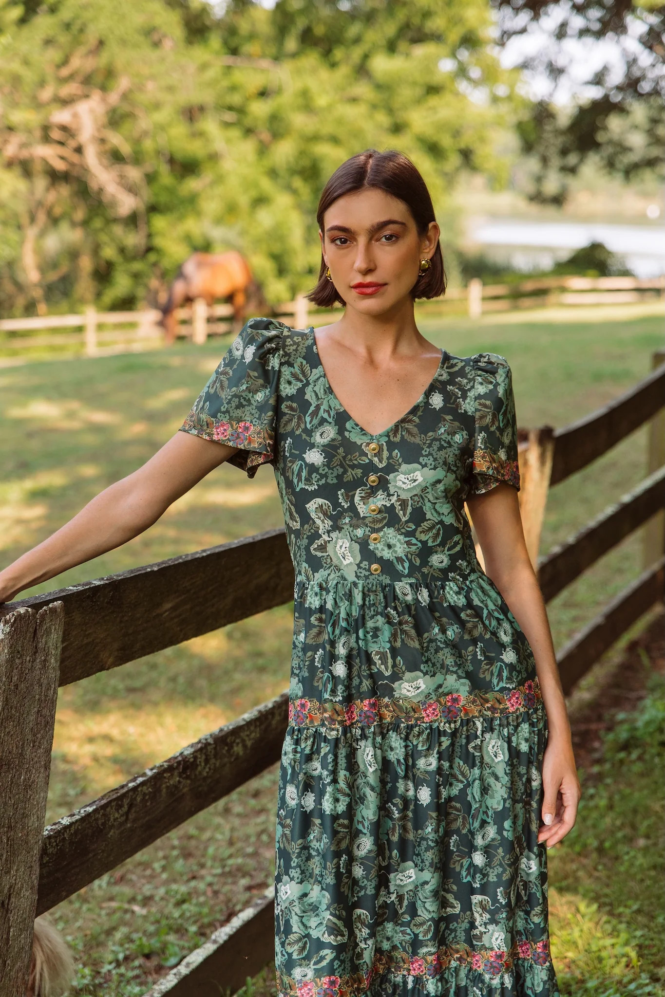 The Agatha Dress - Rosemary Meadow Multi | Smith and Quinn
