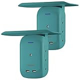 Philips 6 Outlet 2 USB Surge Protector, Side Access Adapter, Wall Tap, Removable Device Shelf, Charg | Amazon (US)