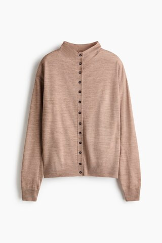 H & M - Mock Turtleneck Cardigan - Beige | H&M (US + CA)