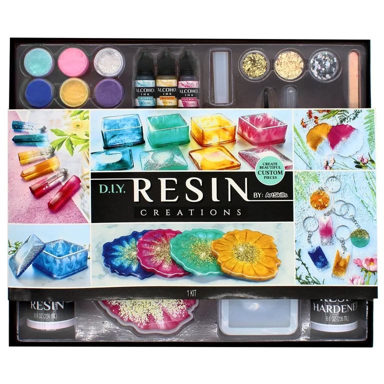 ArtSkills DIY Resin Kit with Resin Molds and Accessories, 41 pc - Walmart.com | Walmart (US)