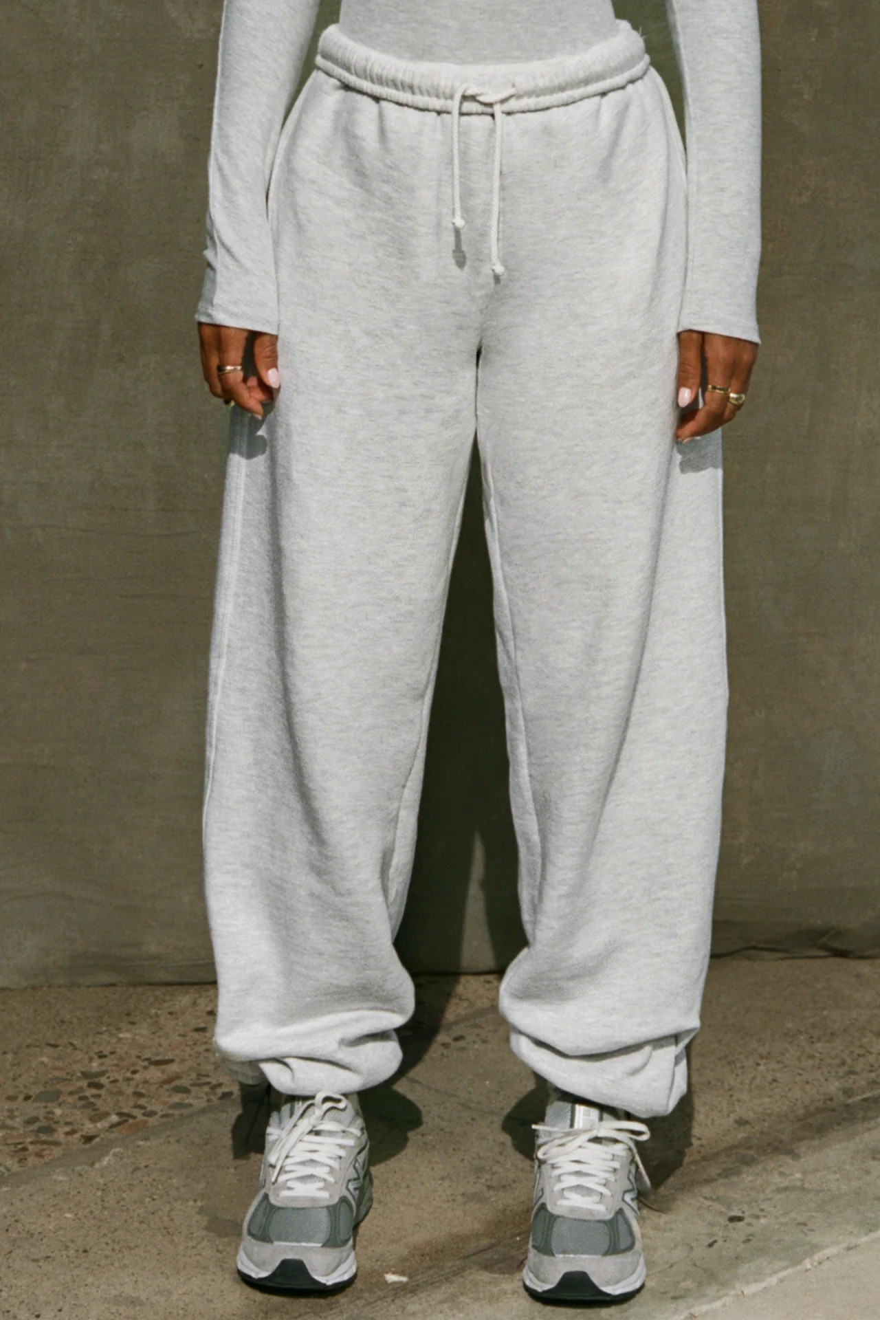 Oversized Straight Leg Jogger - Sand French Terry | Joah Brown