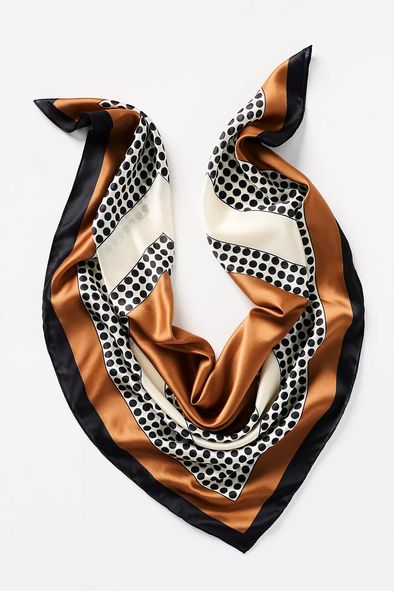 Large Satin Polka Dot Scarf | Anthropologie (US)