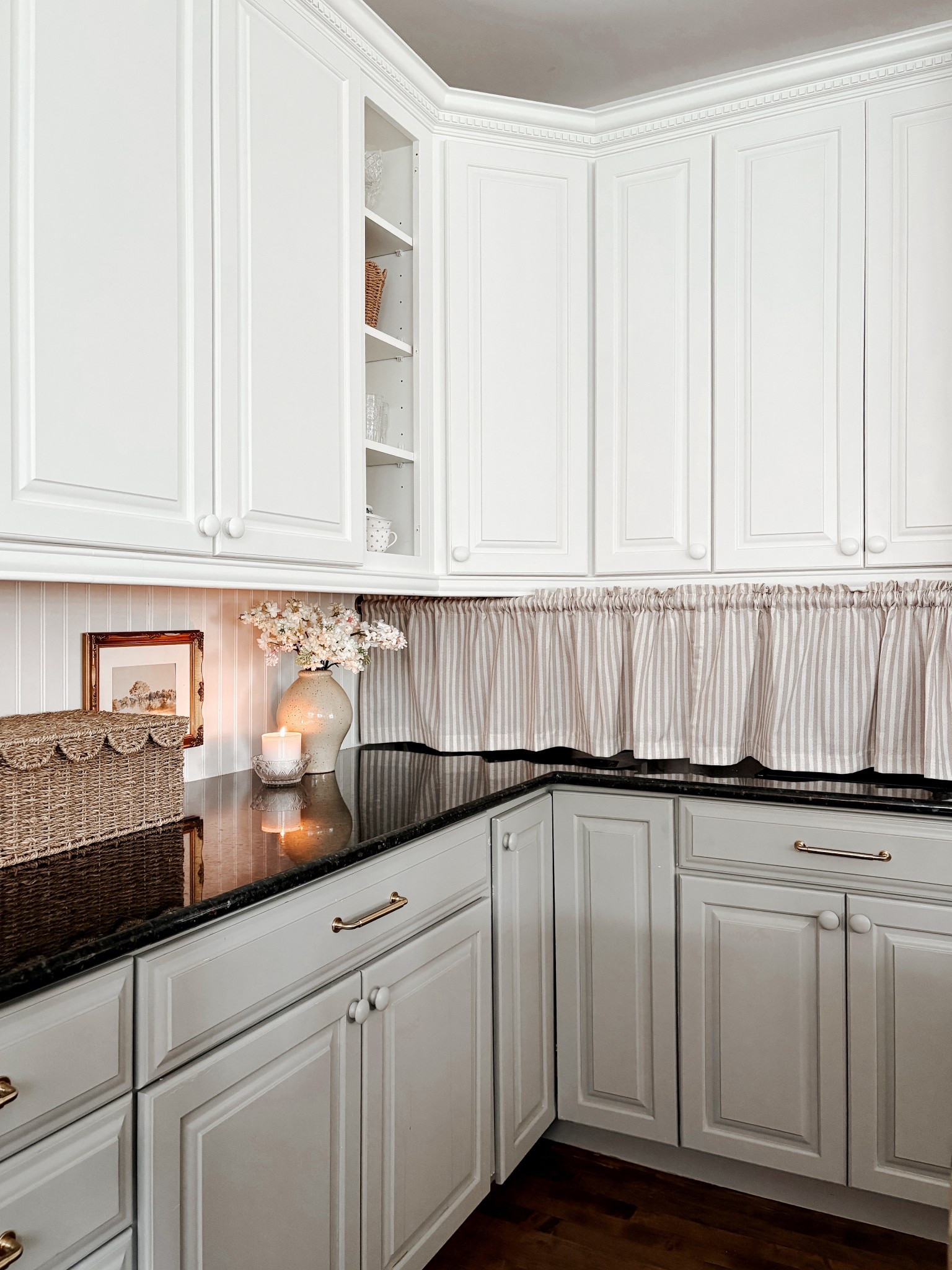 I used a tension rod and valance to hide our kitchen appliances. The valance I used is 16” long. Make sure to measure! 

#LTKFindsUnder50 #LTKHome