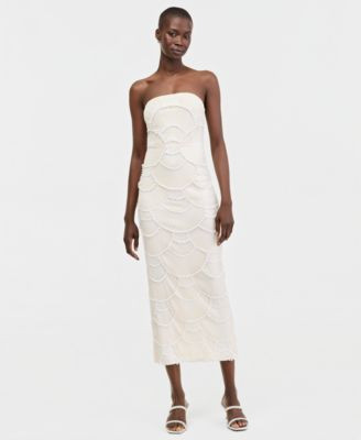 Women's Gaia Faux-Pearl Beaded Maxi Dress | Macy's