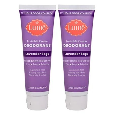 Lume Natural Deodorant - Underarms and Private Parts - Aluminum Free Baking Soda Free Hypoallergenic | Walmart (US)