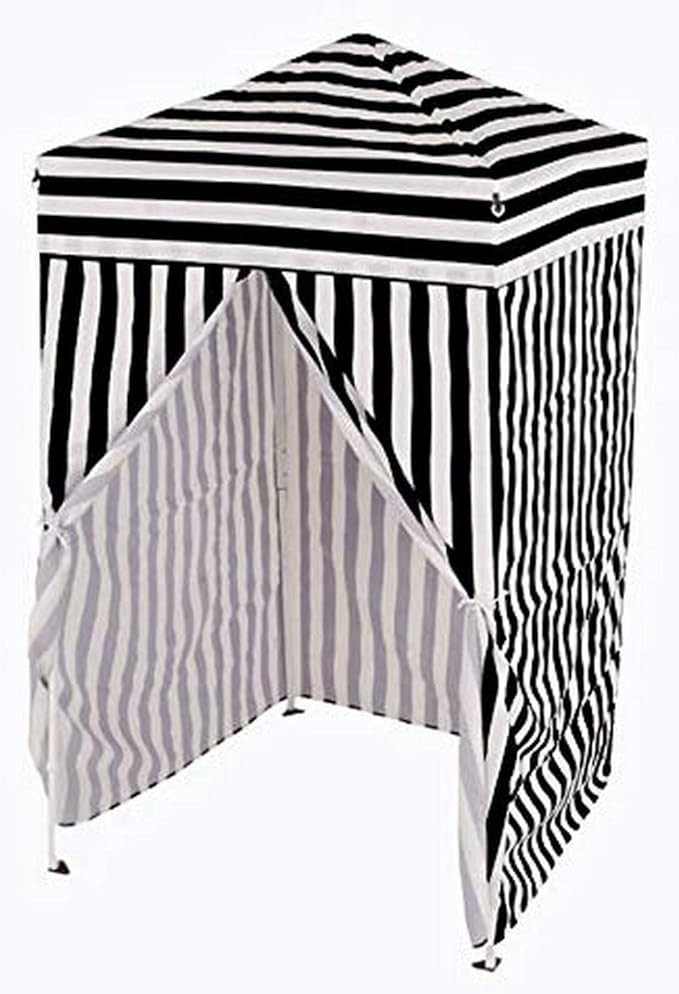 Impact 4'x4' Pop up Changing Dressing Room, Black and White | Amazon (US)