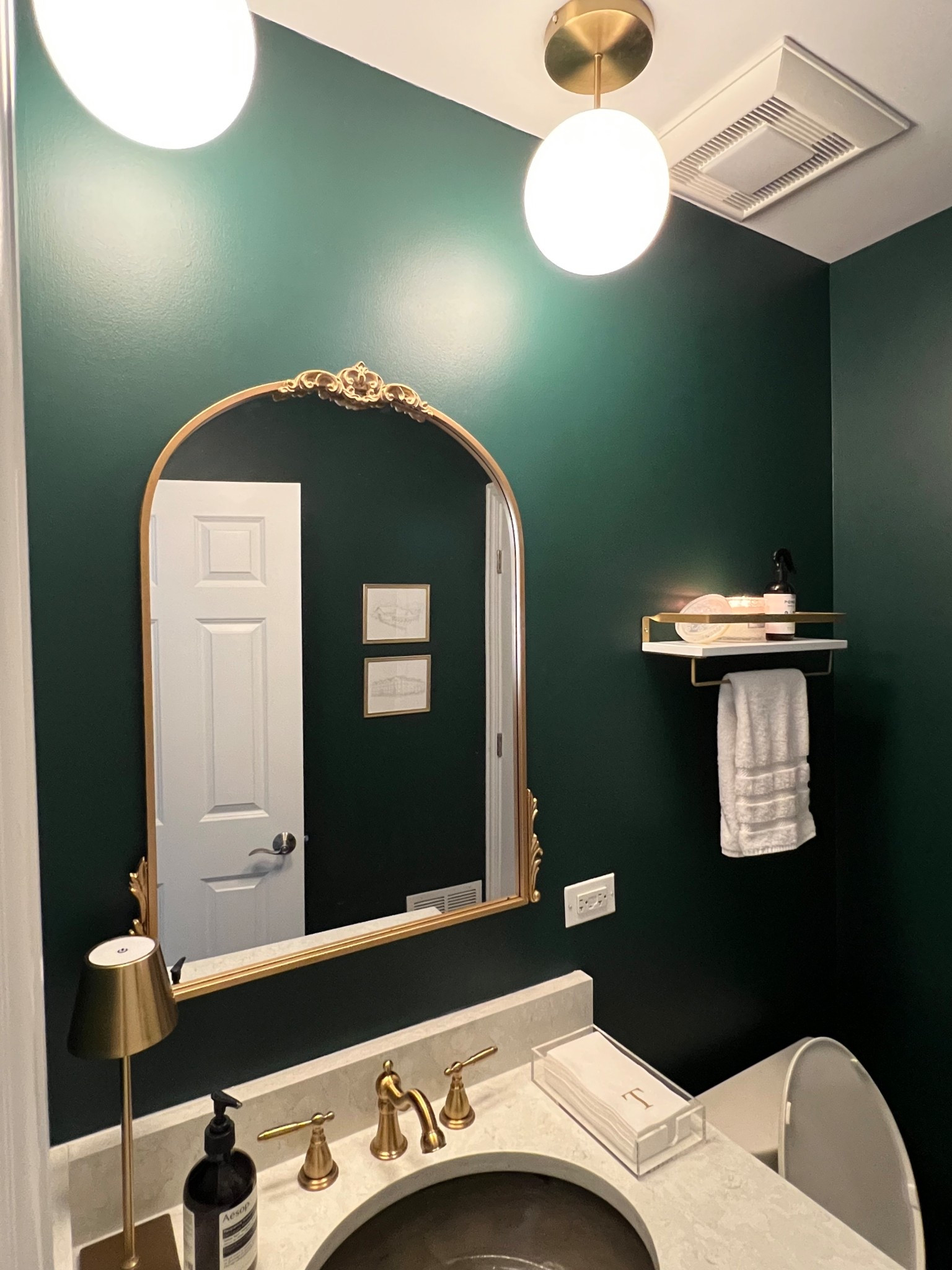 powder room reno for under $500
