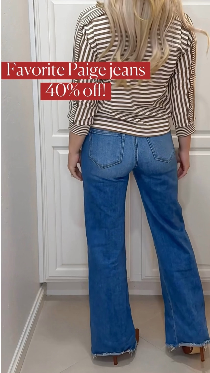 Anessa jeans (the perfect soft, comfortable, wide leg jeans) so flattering too!
Paige jeans 

#LTKOver40 #LTKSeasonal #LTKSaleAlert