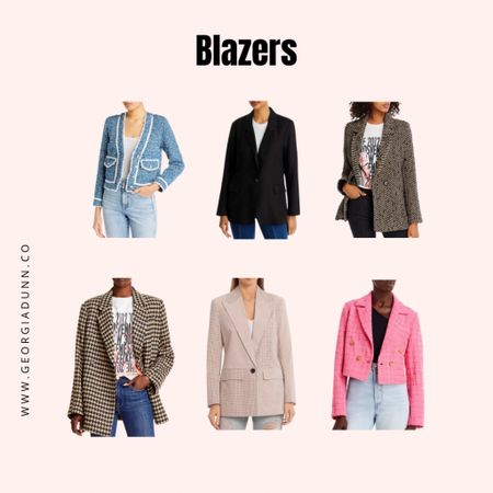 Fall blazers and transition jackets from Bloomingdales. Neutral color blazers, colorful blazers, fall style, Labor Day sales

#LTKstyletip #LTKSeasonal #LTKSale