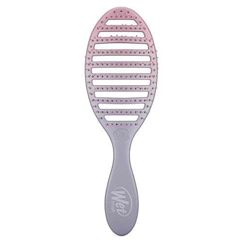 Wet Brush Speed Dry Hair Brush, Pink/Purple (Feel Good Ombre) - Vented Design & Soft HeatFlex Bristles Are Blow Dry Safe - Ergonomic Handle Manages Tangles - Pain-Free Hair Accessories | Amazon (US)