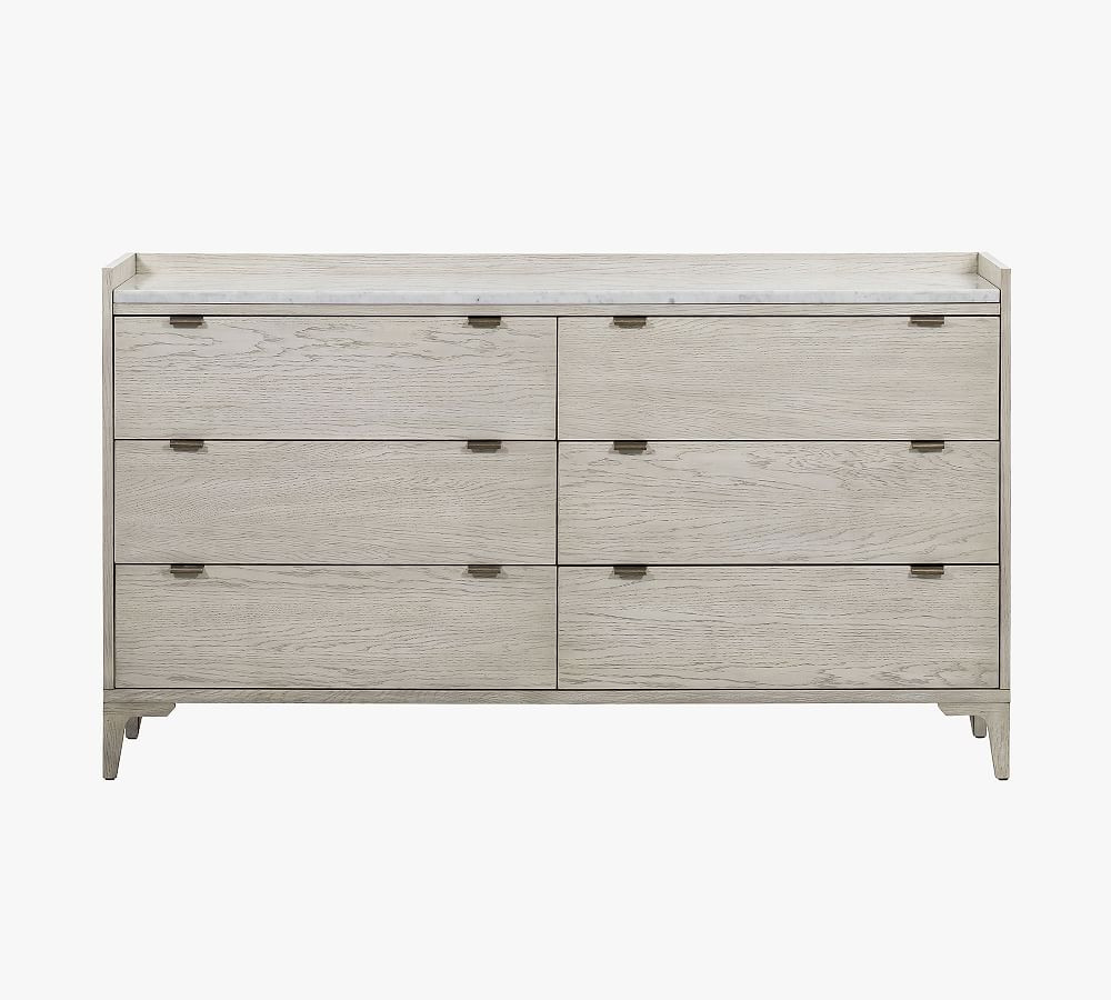 Geary Marble Top 6-Drawer Dresser (60") | Pottery Barn (US)