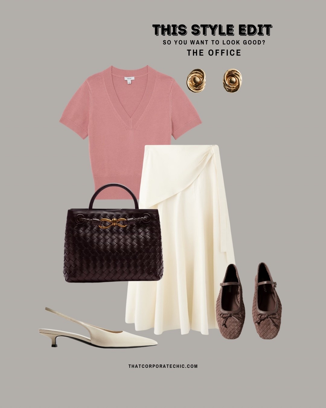 work outfits - spring business casual workwear.

A pop of colour as a top with a statement white skirt.
The skirt also comes in brown
For shoes, opt for a kitten heel or brown flats.

What to wear to the office 
Office essential 
Smart casual
Brown trousers
Workwear colour combo 
Corporate wear
Thatcorporatechic 

#LTKstyletip #LTKspring #LTKworkwear