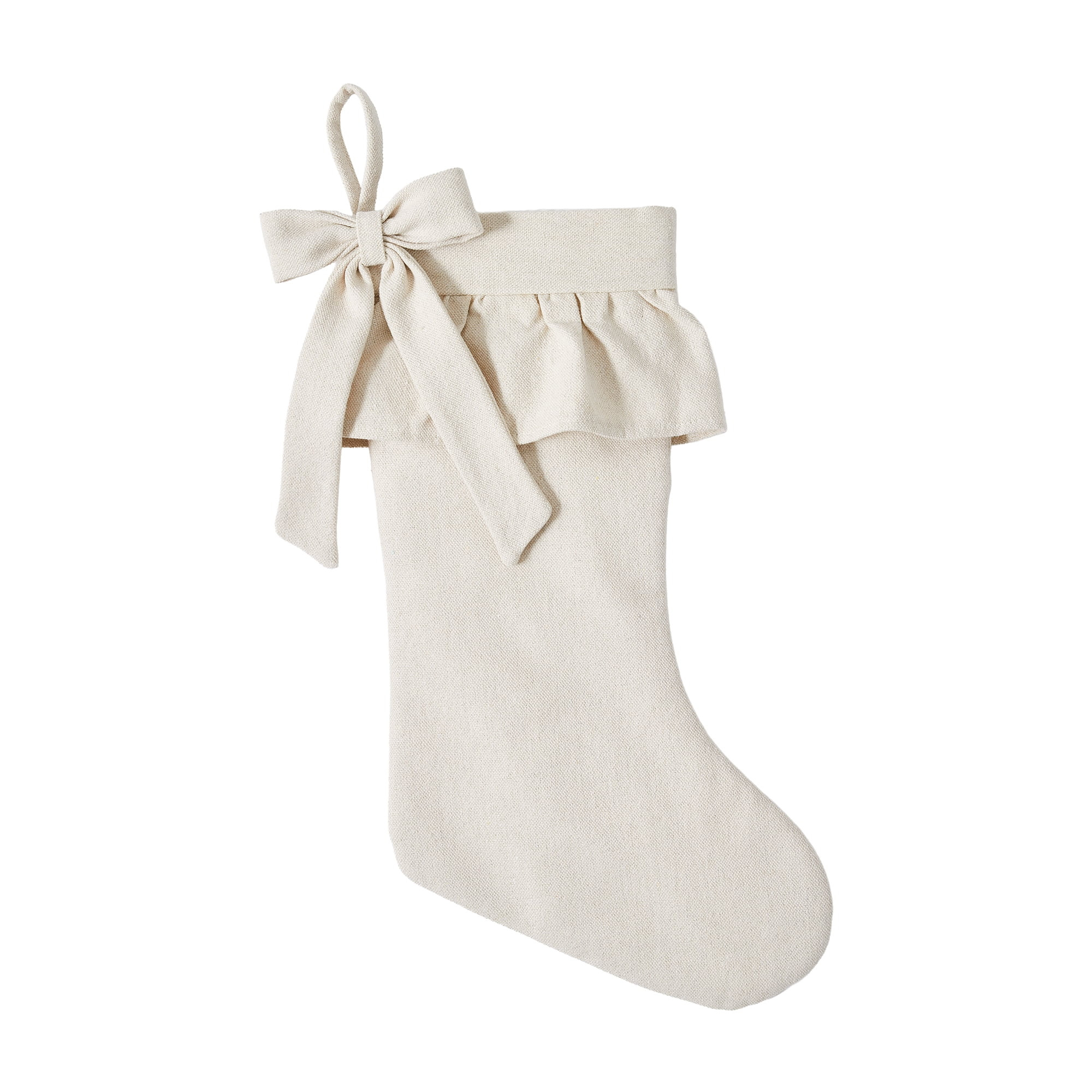 Fraiche Ruffle Stocking,21 inch,natural colour | Walmart (CA)