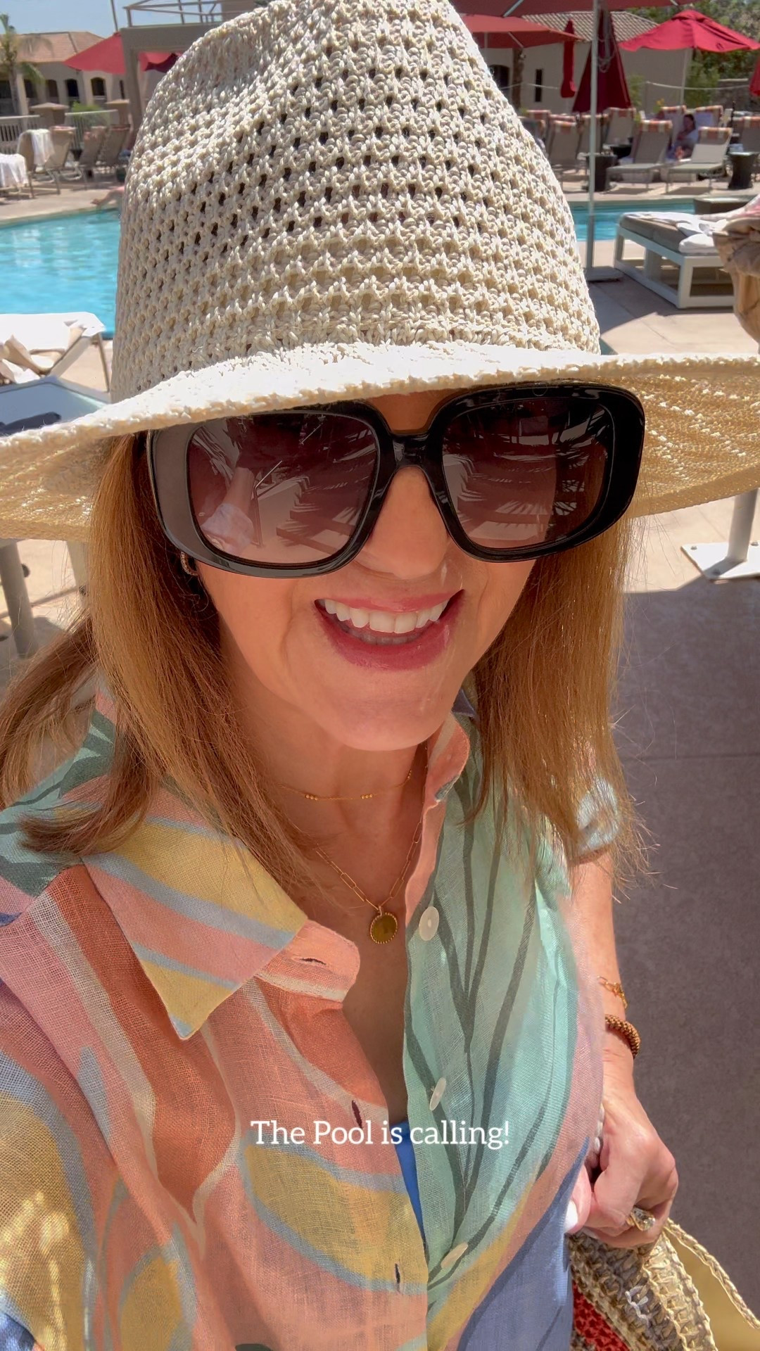 Cute outfit to wear to the pool! 

La BLANCA swimsuit
Vitamin A button up and matching shorts runs big (I'm wearing a size small)
Sam Edelman flip-flops
Sun hat
Celine sunglasses
Evereve tote

#LTKTravel #LTKFindsUnder100 #LTKSwim