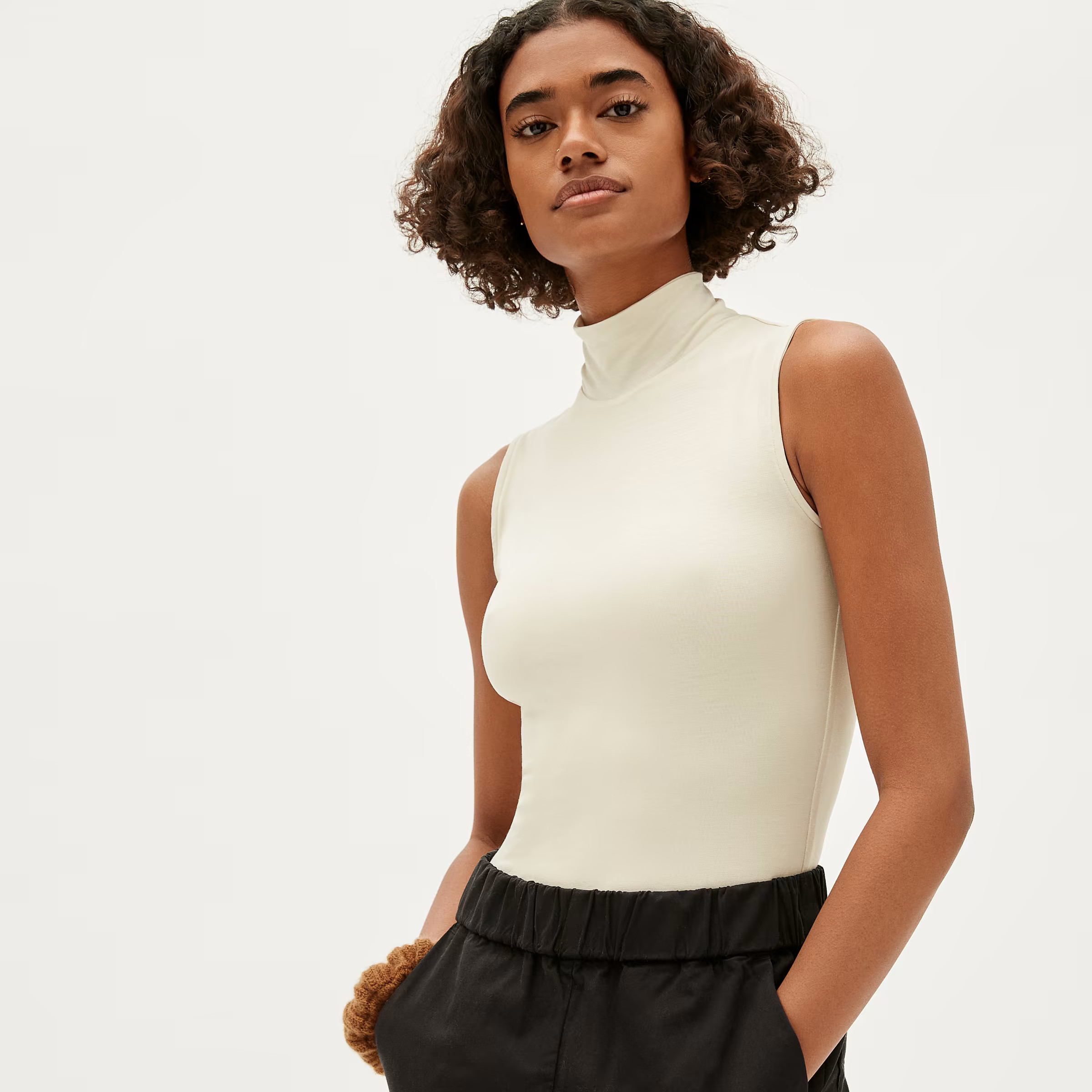 The Luster Mockneck Tank Bodysuit | Everlane