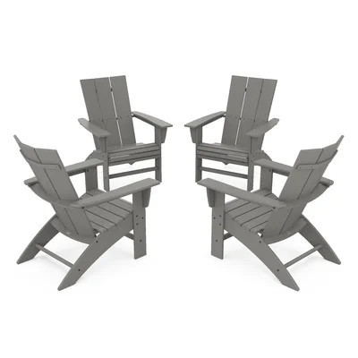 POLYWOOD Modern Plastic Adirondack Chair | Wayfair North America