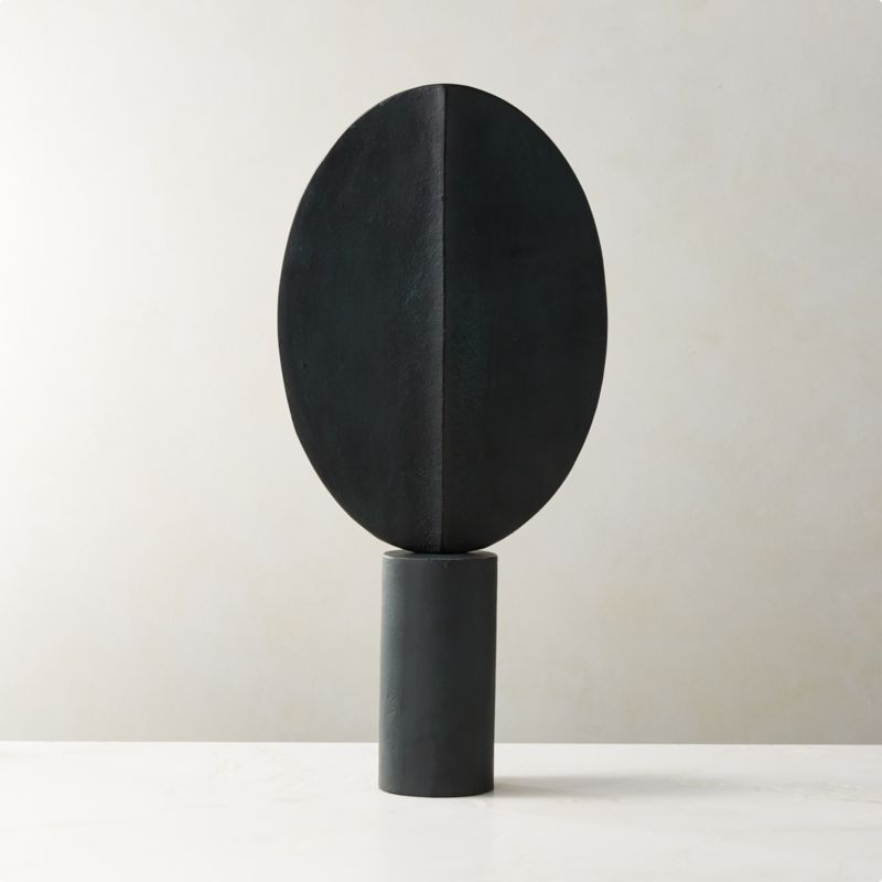 Azande Black Cast Aluminum Sculpture + Reviews | CB2 | CB2