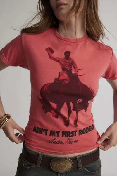 Not My First Rodeo Graphic Slim Tee | Urban Outfitters (US and RoW)