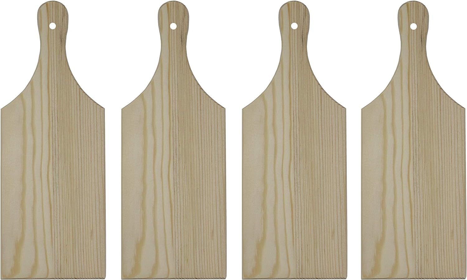 Package of 4 Unfinished Wooden Mini Cutting Boards for Decorating and Crafting | Amazon (US)