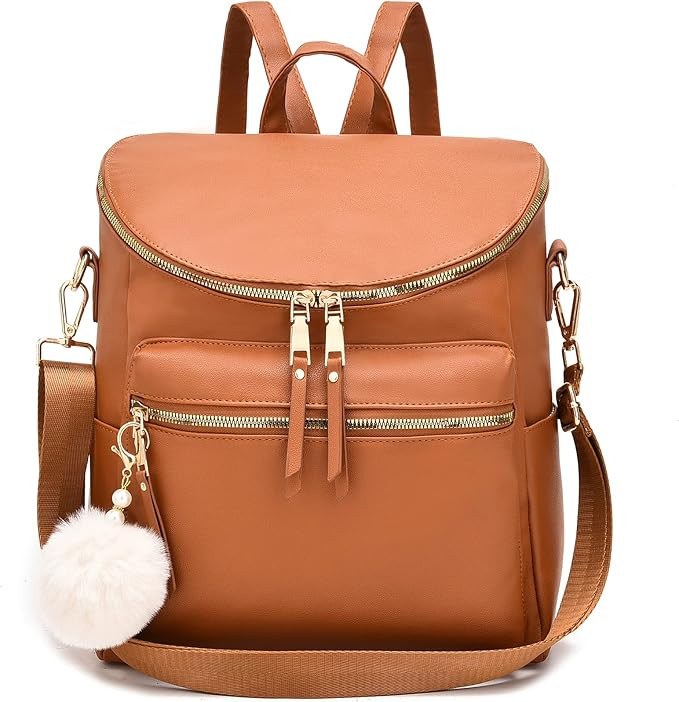 I IHAYNER Women Backpack Purse Fashion Leather Large Designer Travel Bag Ladies Shoulder Bags wit... | Amazon (US)