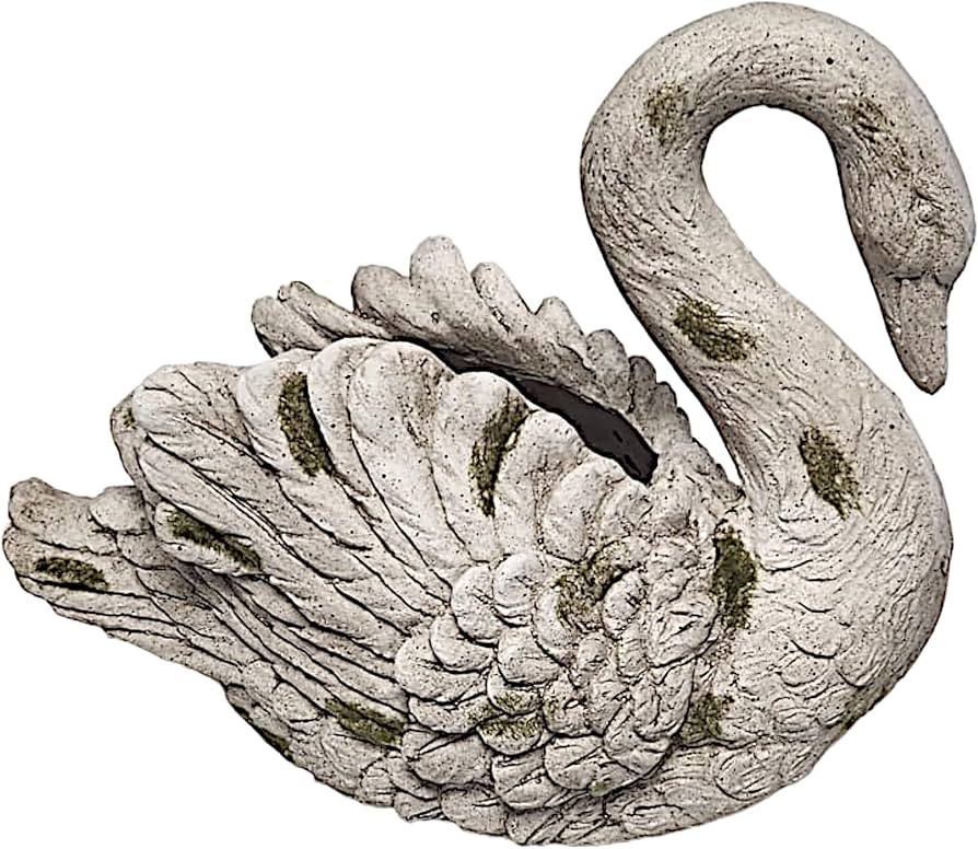 Divas World Vintage Style Swan Shaped Planter Pot Elegant Resin & Cement Flower Pot for Indoor an... | Amazon (UK)
