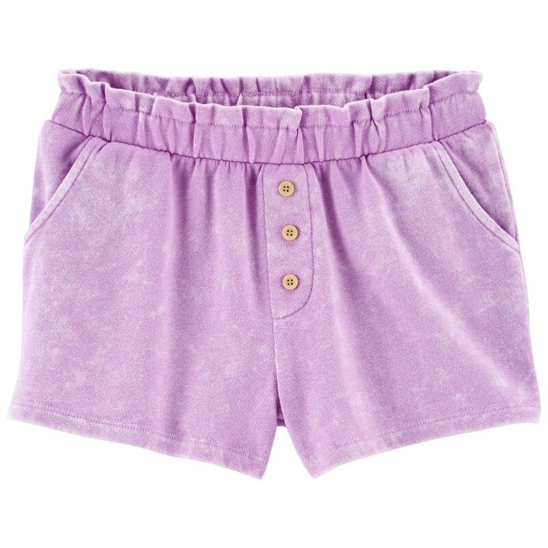Kid Button Front French Terry Shorts | Carter's