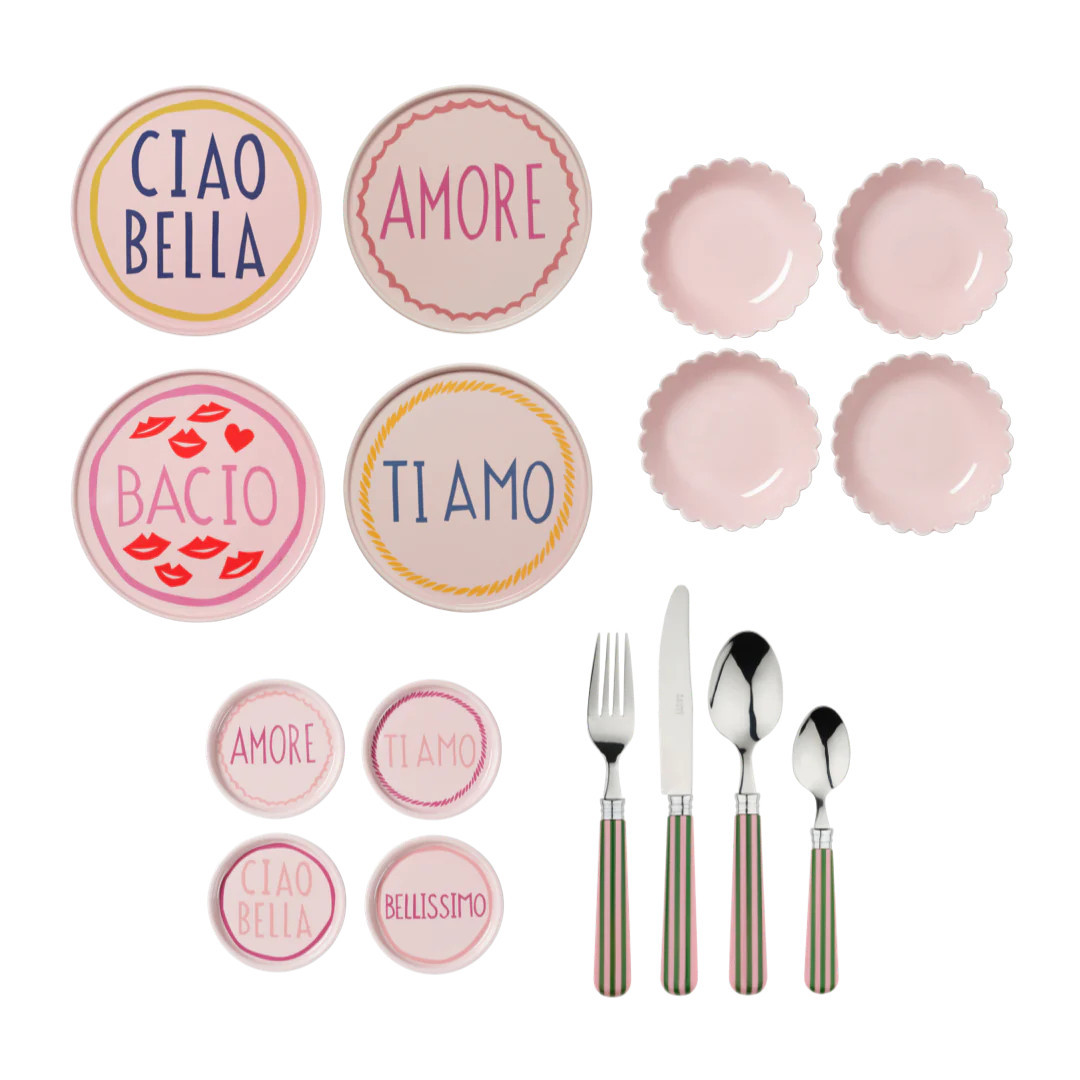 Pink Italian Set | In the Roundhouse