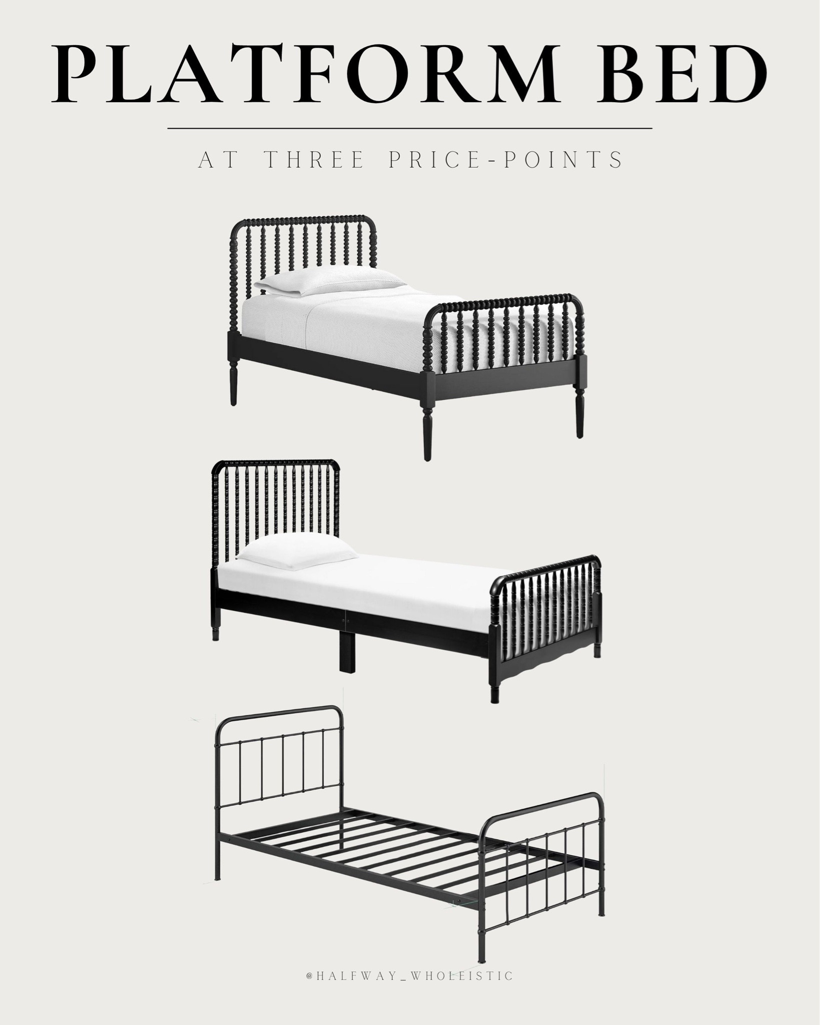 Platform bed at three price-points! 

#LTKFind #LTKhome #LTKkids