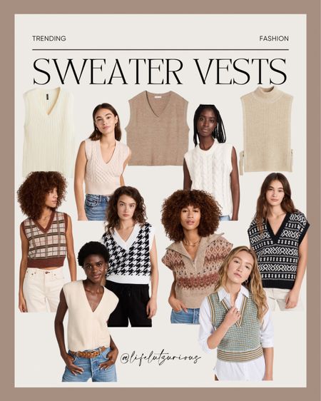Sweater Vests - Fall sweaters - fall outfits 

#LTKstyletip #LTKSeasonal